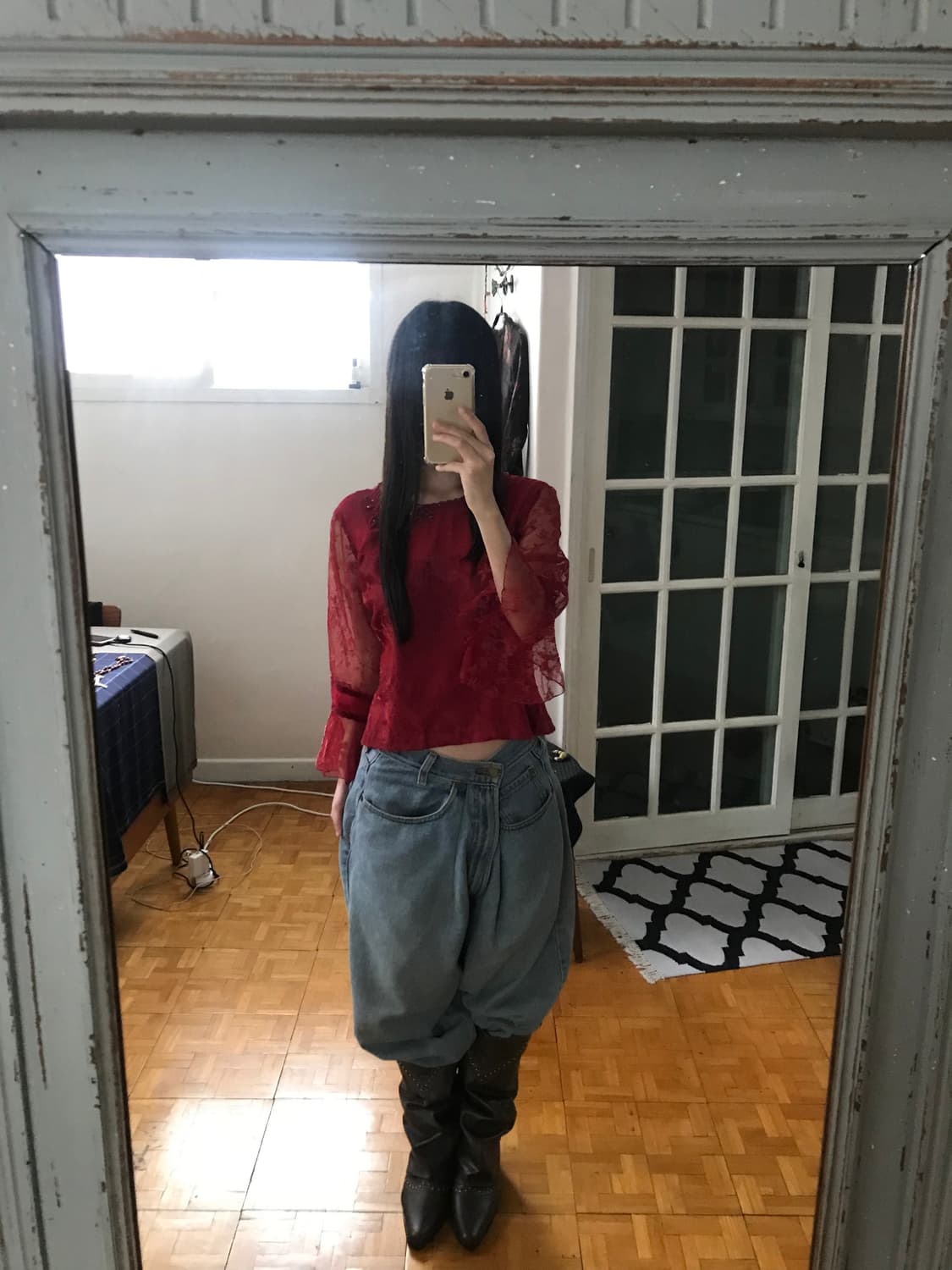 vintage pattern blouse 상품이미지3