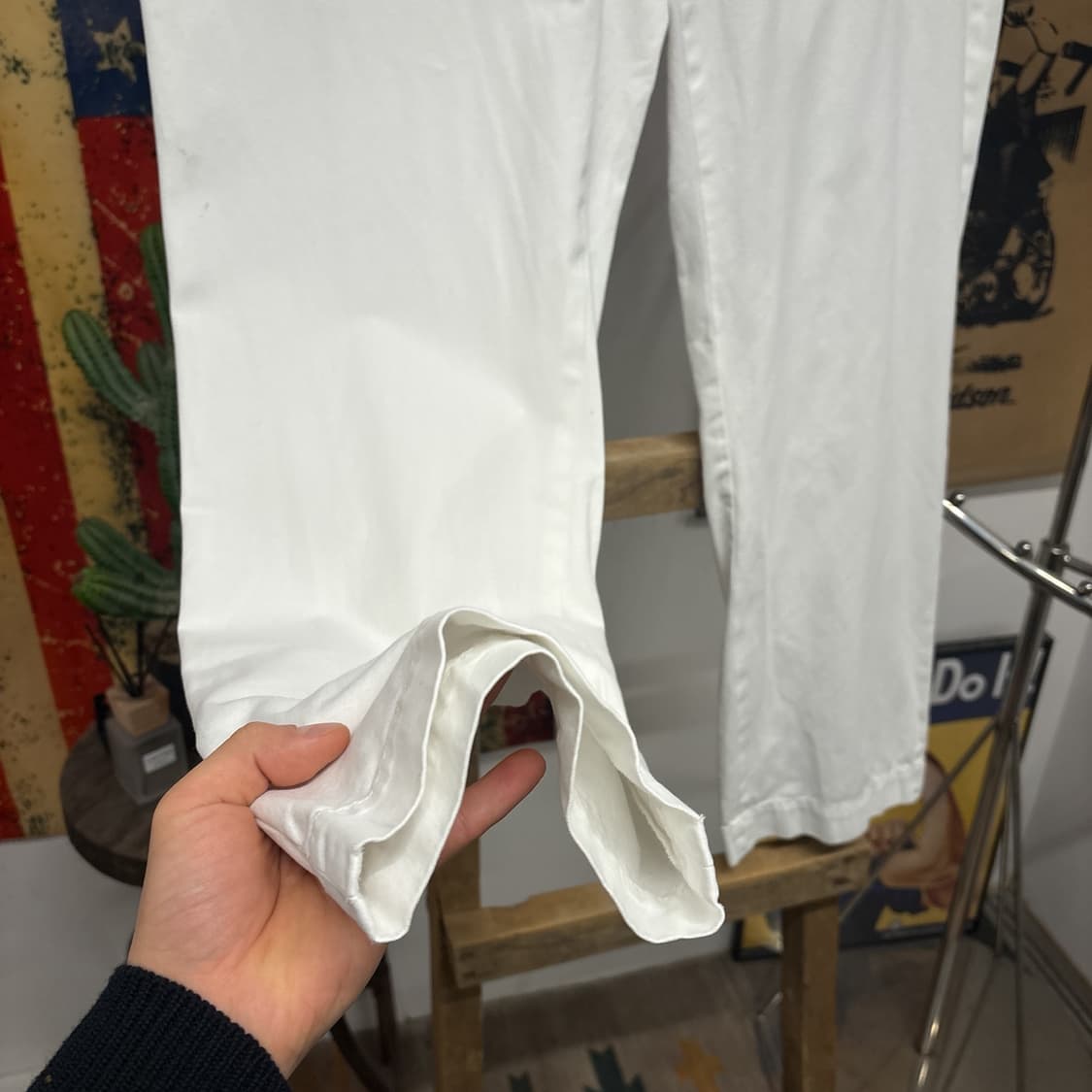 90s 폴로 랄프로렌 클래식 화이트 코튼 치노팬츠 포니자수 N761 상품이미지4