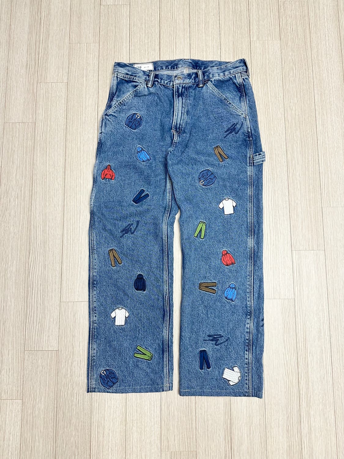 gap x 션 우더스푼 패치 데님팬츠 상품이미지1