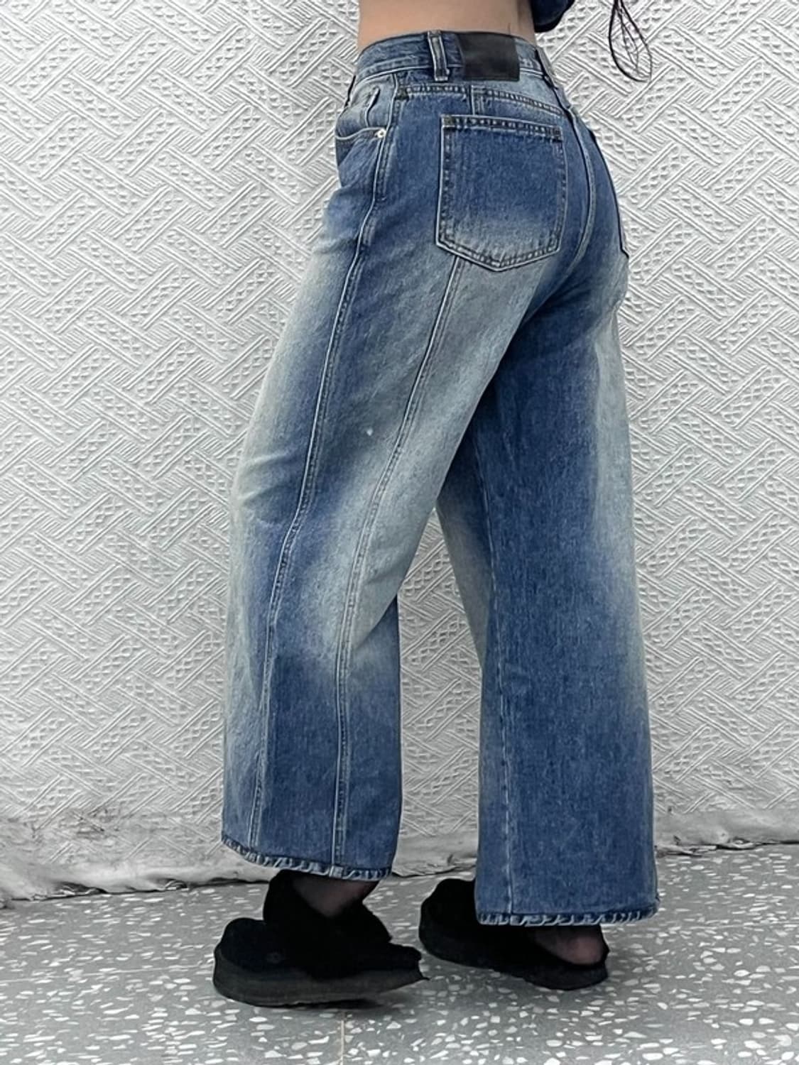 ACME 빈티지 와이드 워싱 데님팬츠 S C07754 상품이미지2