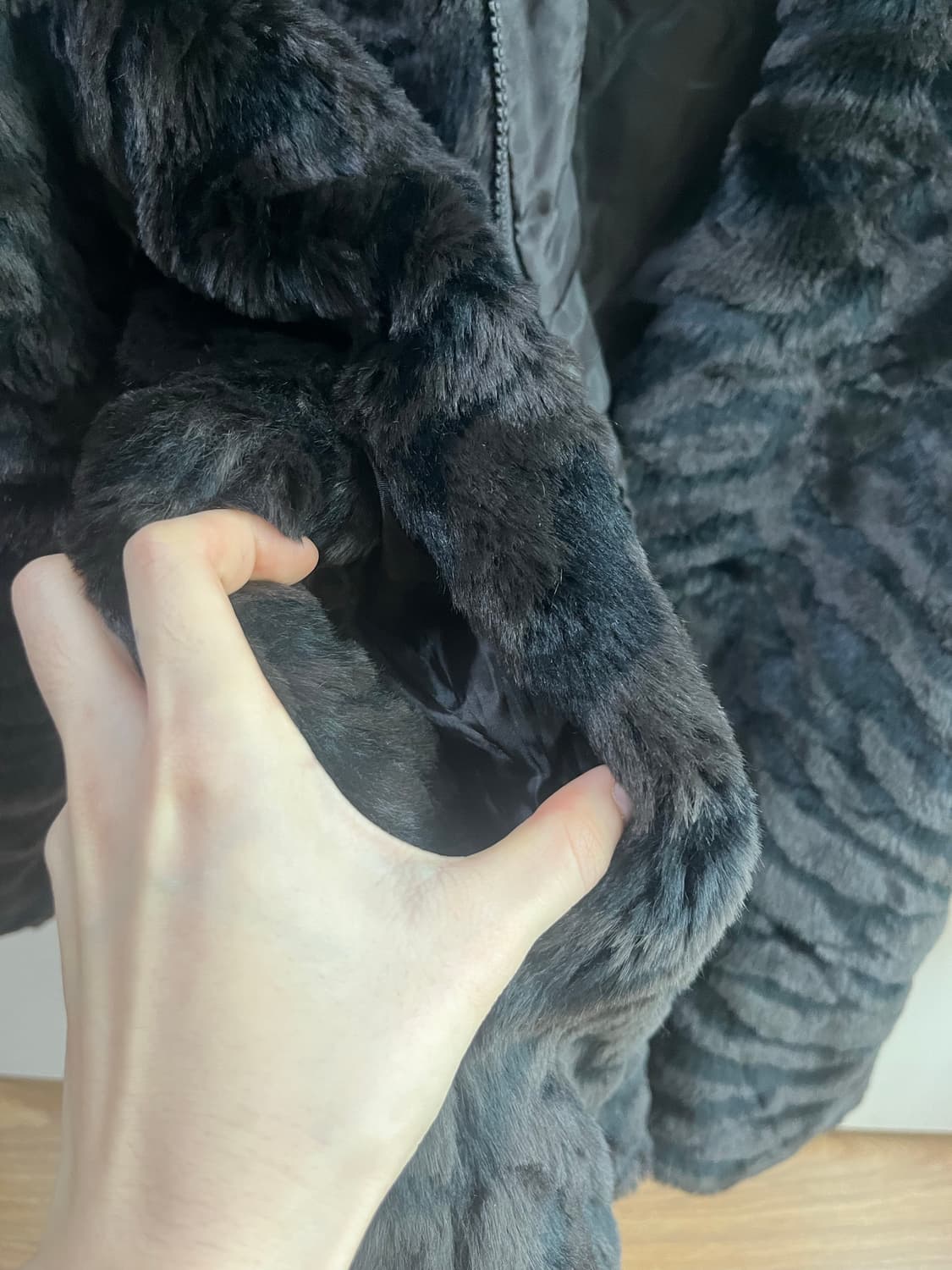 웨이브 퍼 자켓 상품이미지6