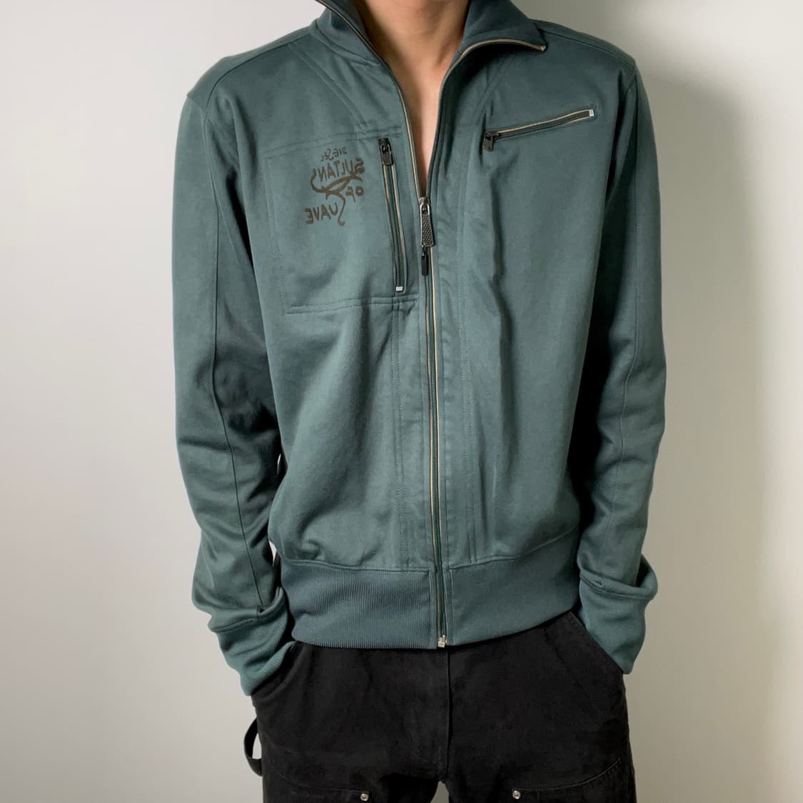 00's 디젤 딥그린 트랙 자켓 XL 상품이미지1