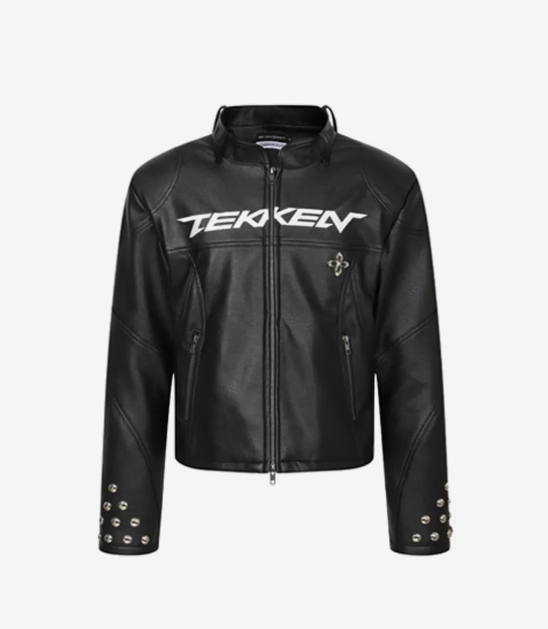 [s] 써저리 x 철권 레더자켓 블랙 상품이미지1