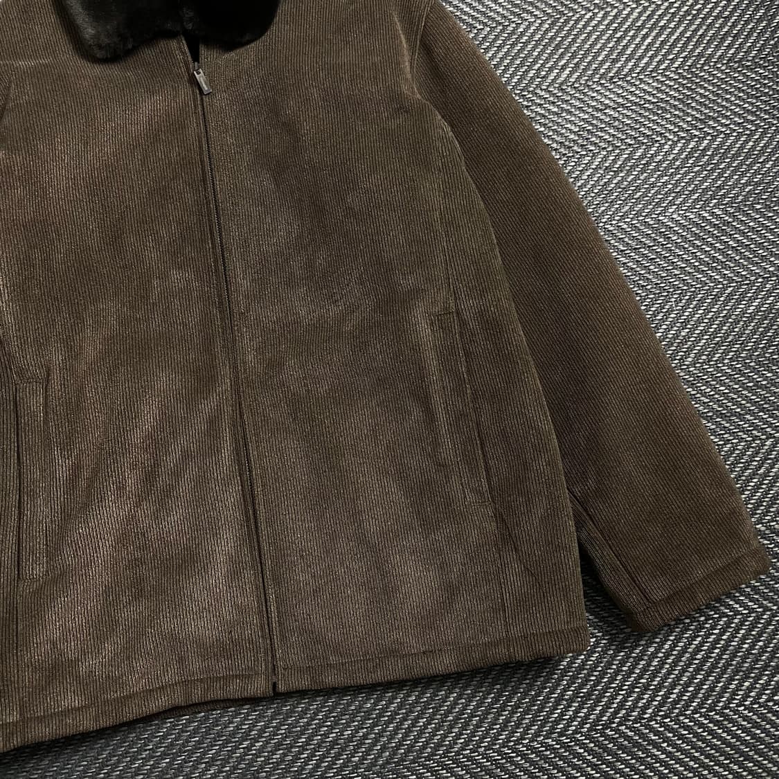 Nottinghill 브라운 코듀로이 퍼 자켓 o 4410 상품이미지2