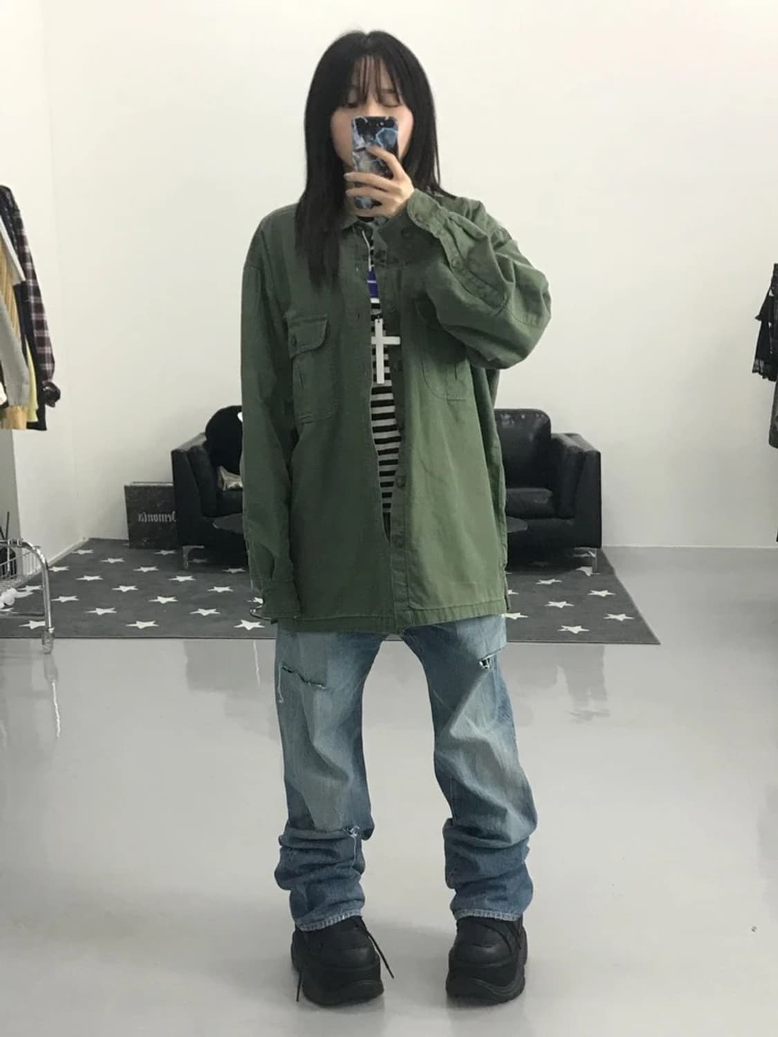 울리치 카키 야상자켓 상품이미지1