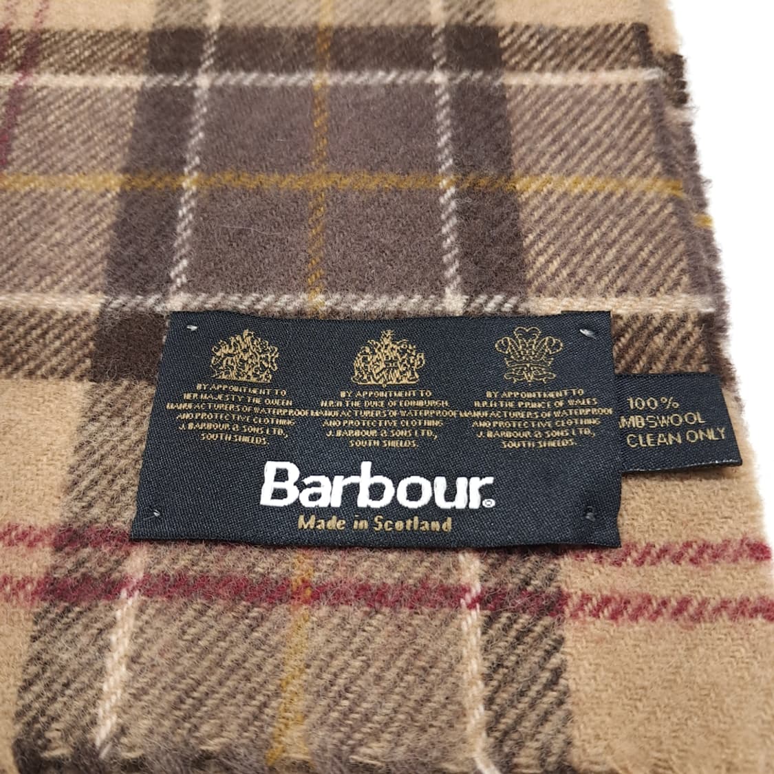 MX450 바버 브라운 클래식 타탄체크 머플러 목도리 상품이미지4