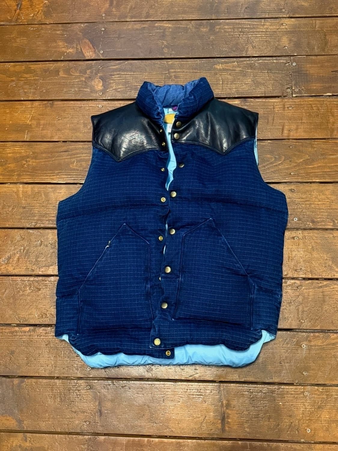 록키마운틴x웨어하우스 RMFBxWarehouse 인디고 페더베드 베스트 상품이미지1