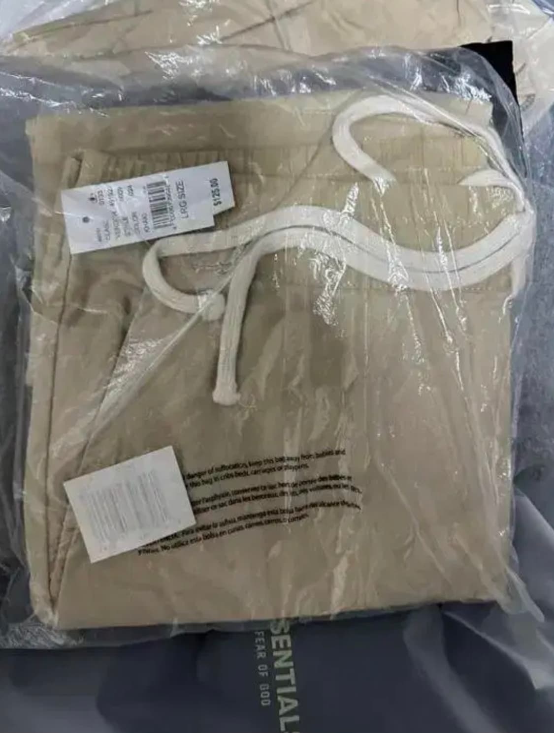 fog 에센셜 초판 아이보리 지퍼팬츠 L 상품이미지1