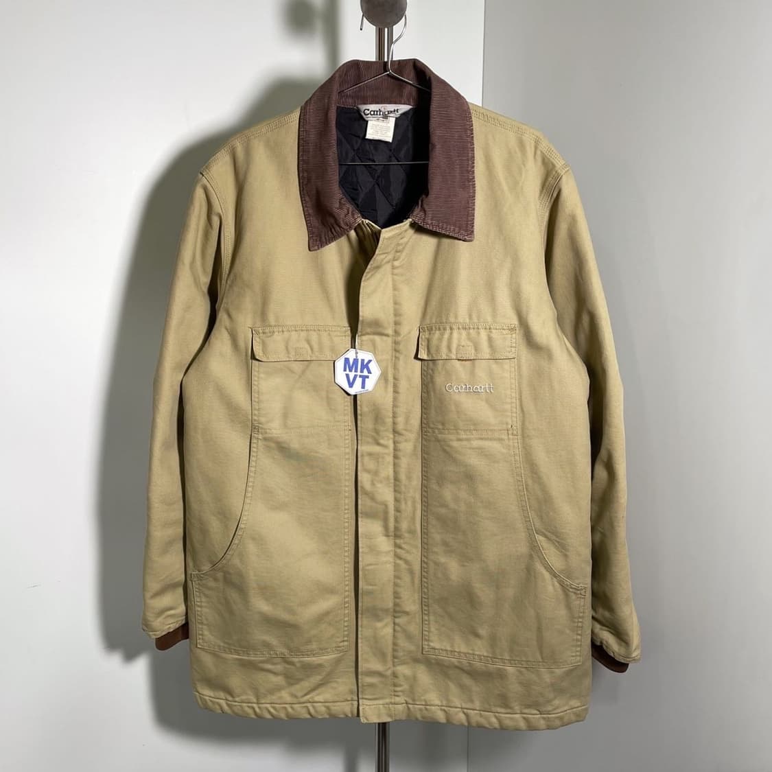 칼하트 자수로고 코듀로이 카라 워크 자켓 상품이미지1