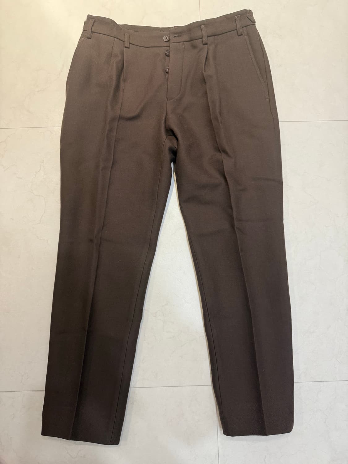 버버리 프로섬 브라운 울 팬츠 상품이미지1