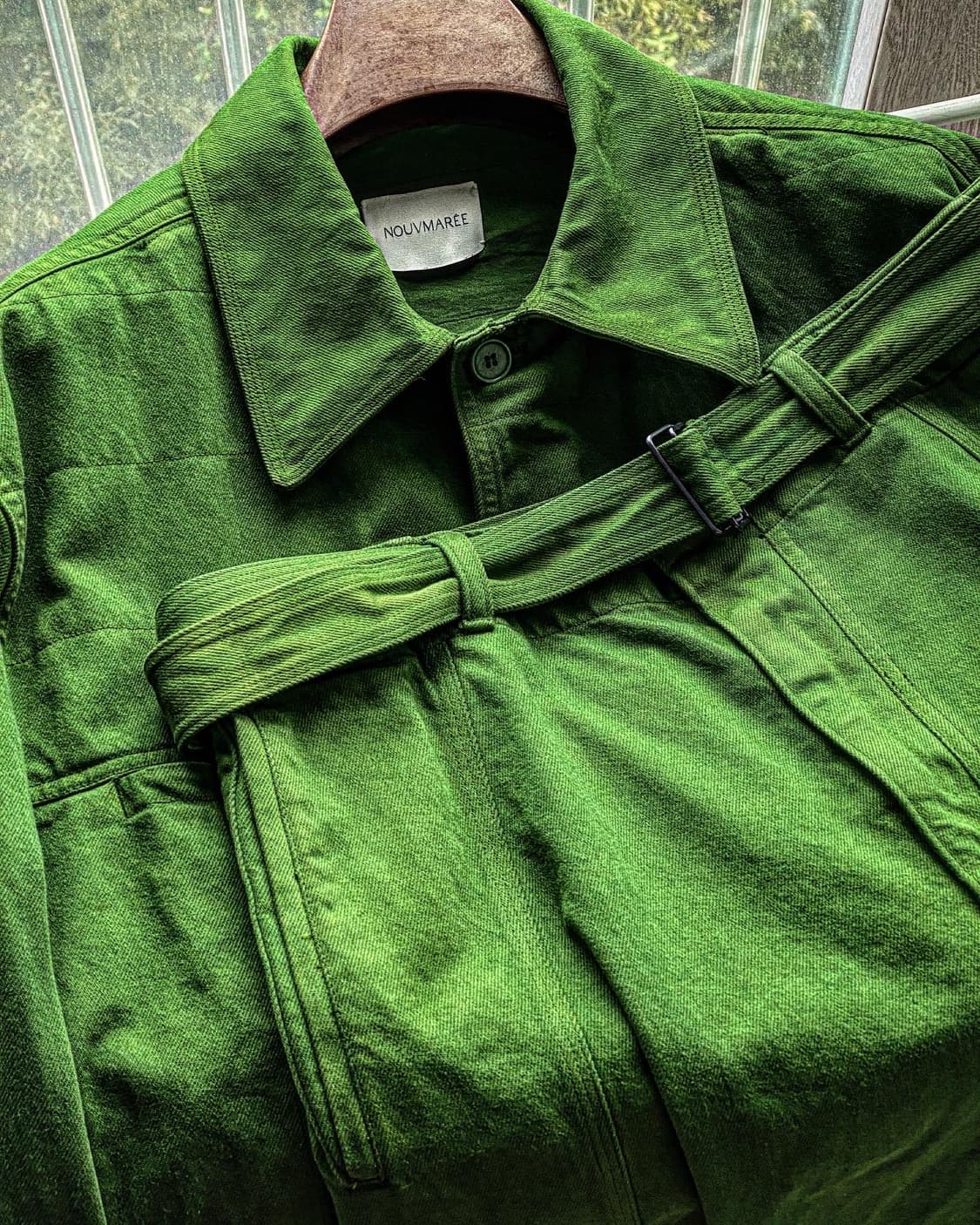 누마레 22FW EE 네오 스티치 셋업 그린 M, S 상품이미지3