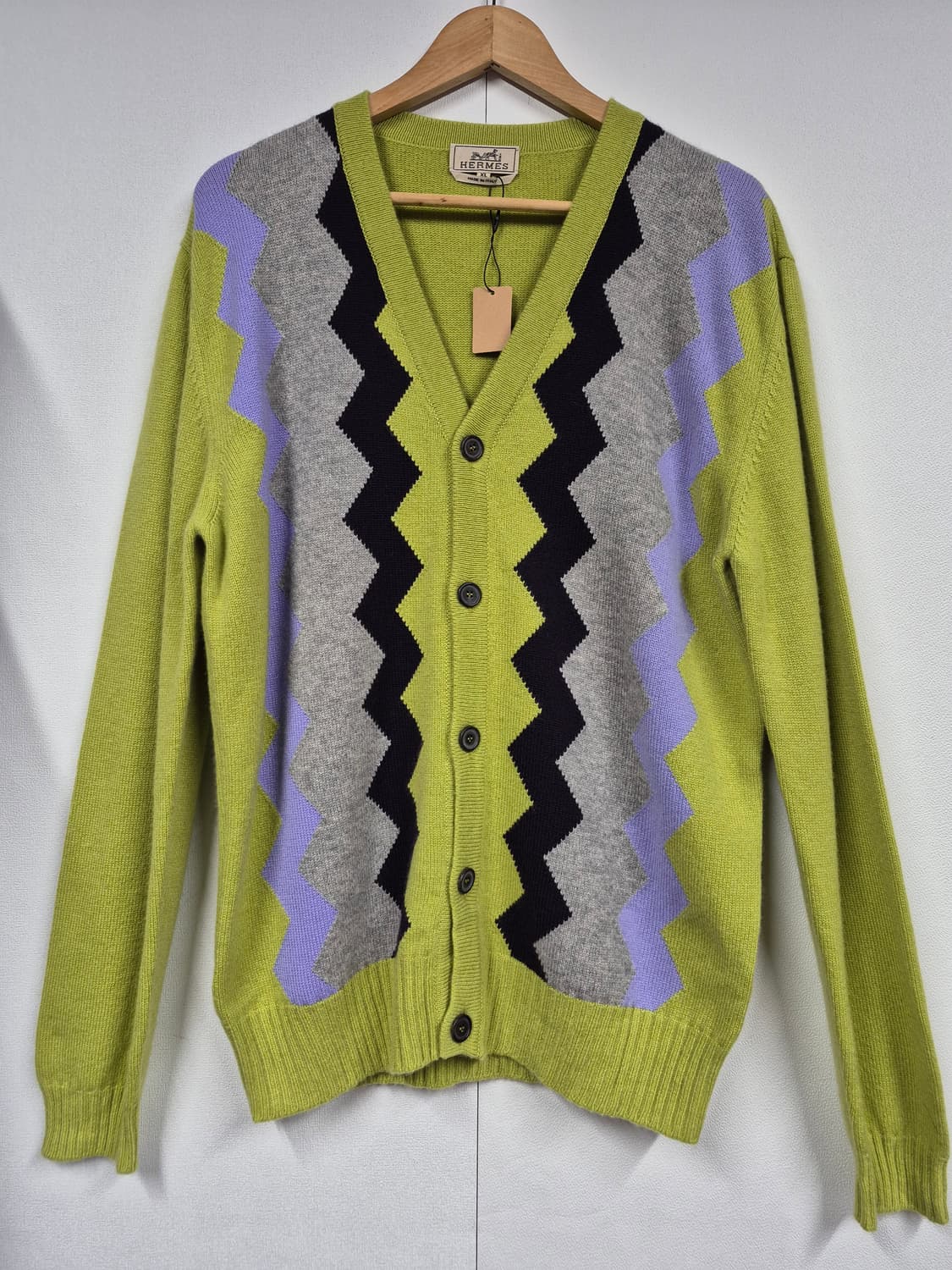 110 정품 에르메스 남성 니트 가디건 상품이미지1