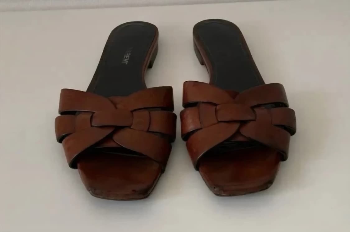 (정품 )생로랑 가죽 샌들 슬리퍼 뮬 225mm  상품이미지7