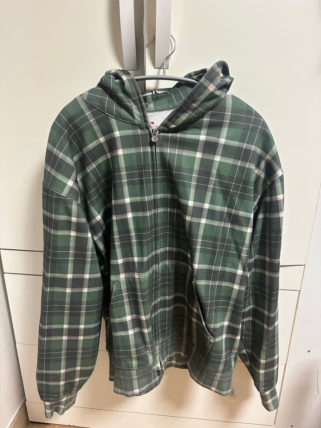 스타팀 체크 후드 상품이미지1