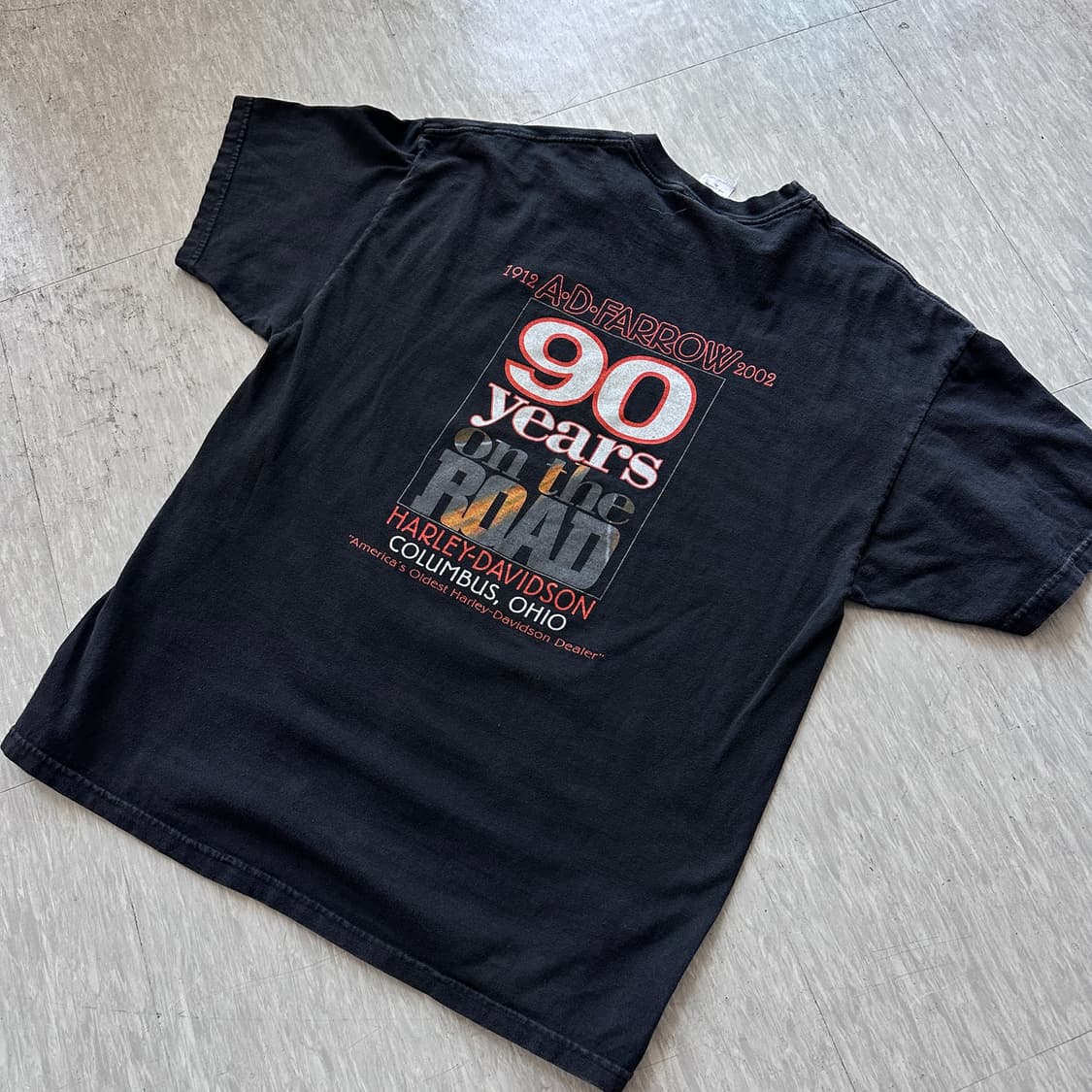 빈티지 할리데이비슨 90주년 기념 티셔츠 XL 상품이미지6