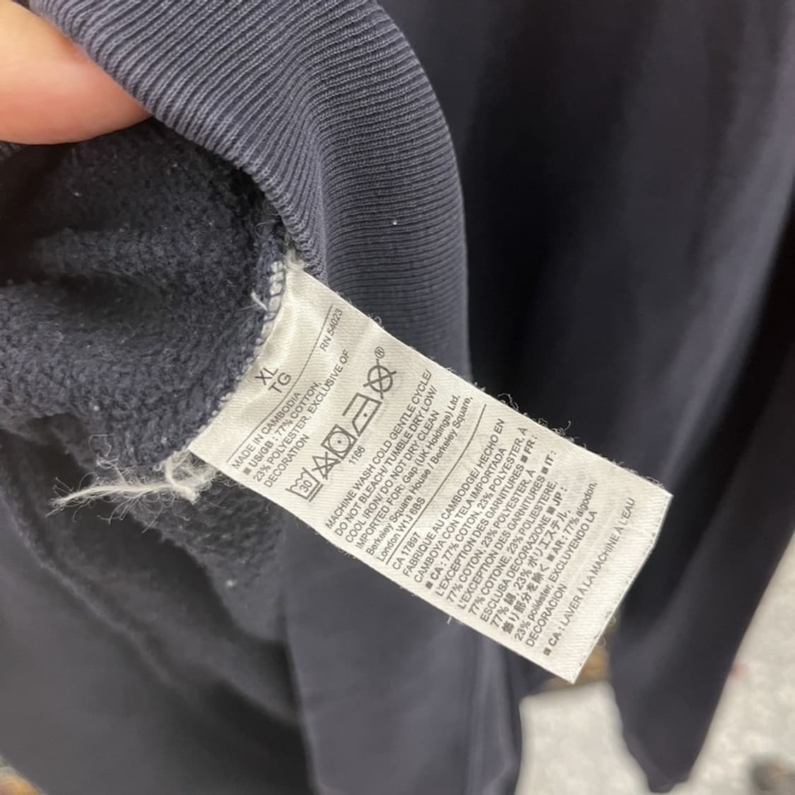 갭 GAP 빅로고 약기모 후드티 105 C05601 상품이미지4