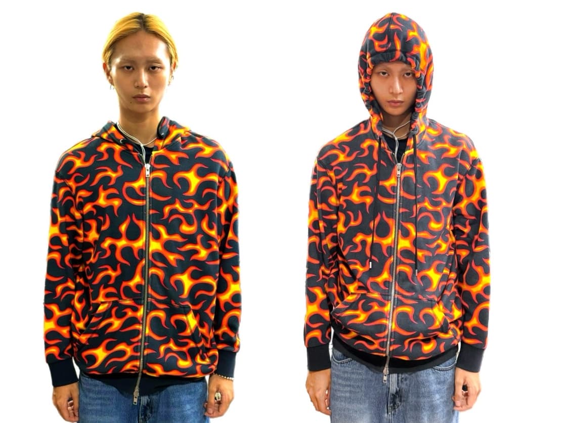 Moschino 화이어프레임 풀 프린트  후디집업 상품이미지1