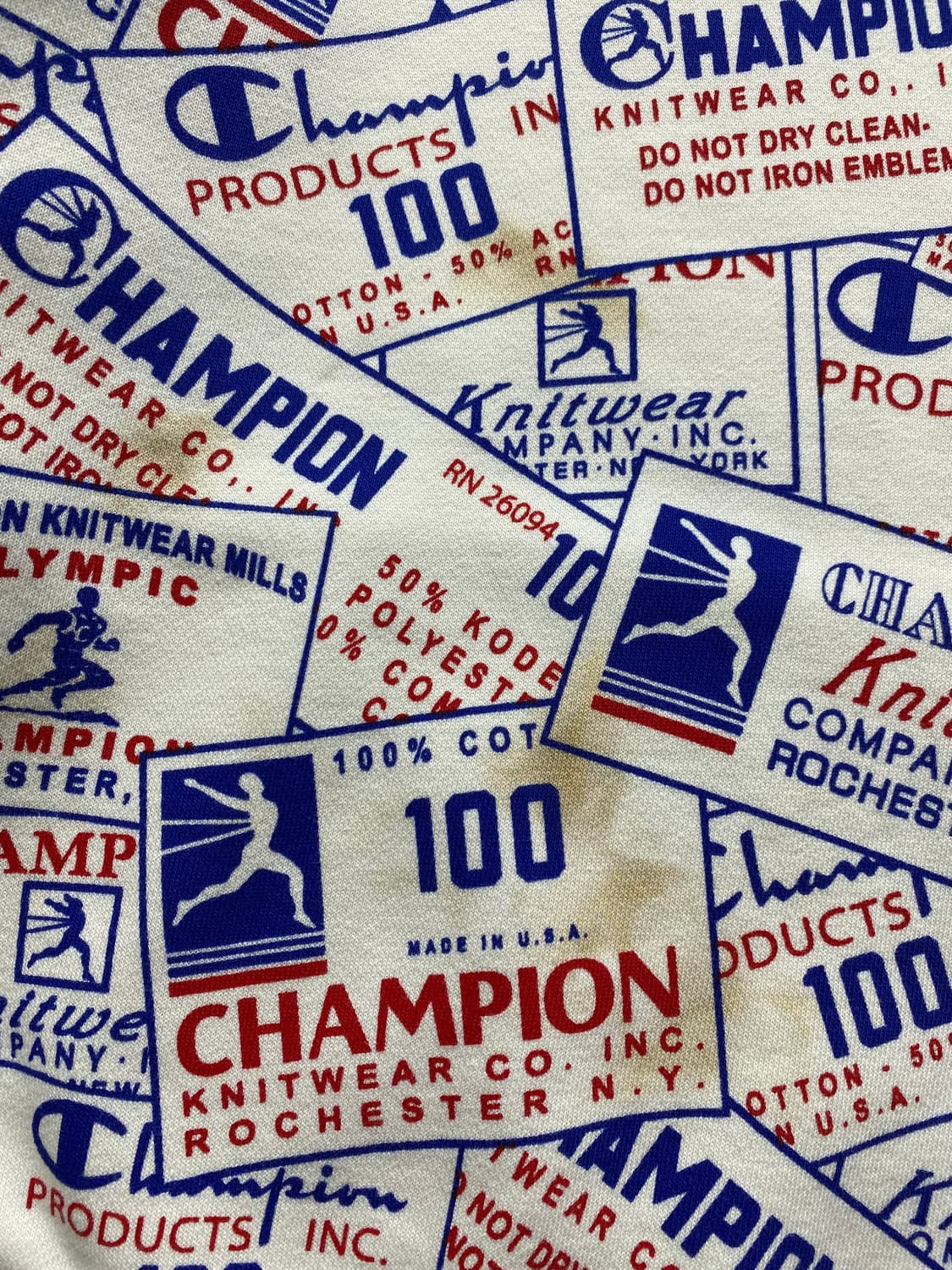 [L] Champion 챔피온 100주년 컬렉션 올오버 프린트 후드티 상품이미지8