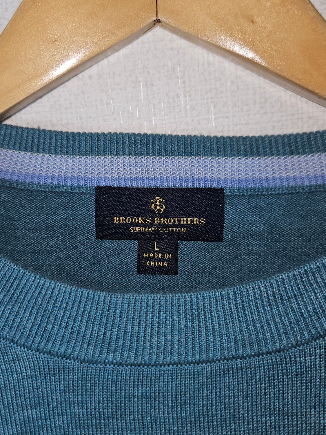 브룩스브라더스 수피마 코튼 니트 L 옴므 남성 상품이미지3