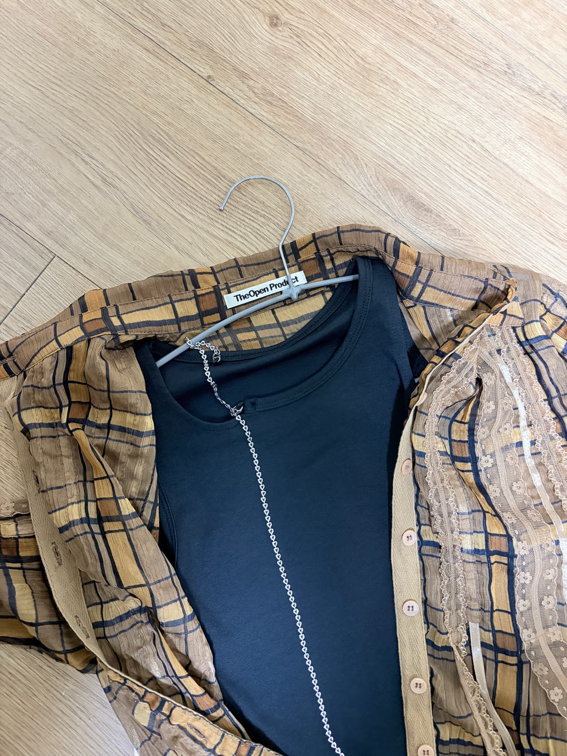 더오픈프로덕트open yy 체크 셔츠 상품이미지5