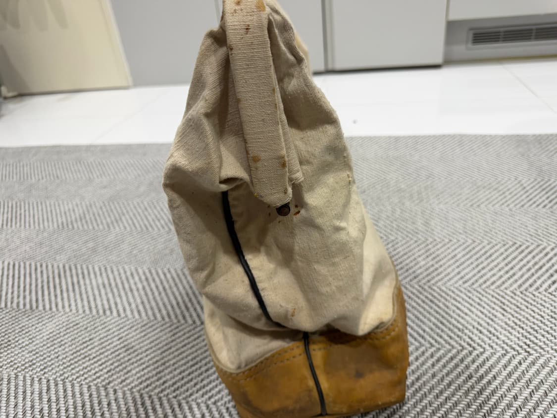 (소장용 초레어) 40-50s 캔버스 가죽백  상품이미지4