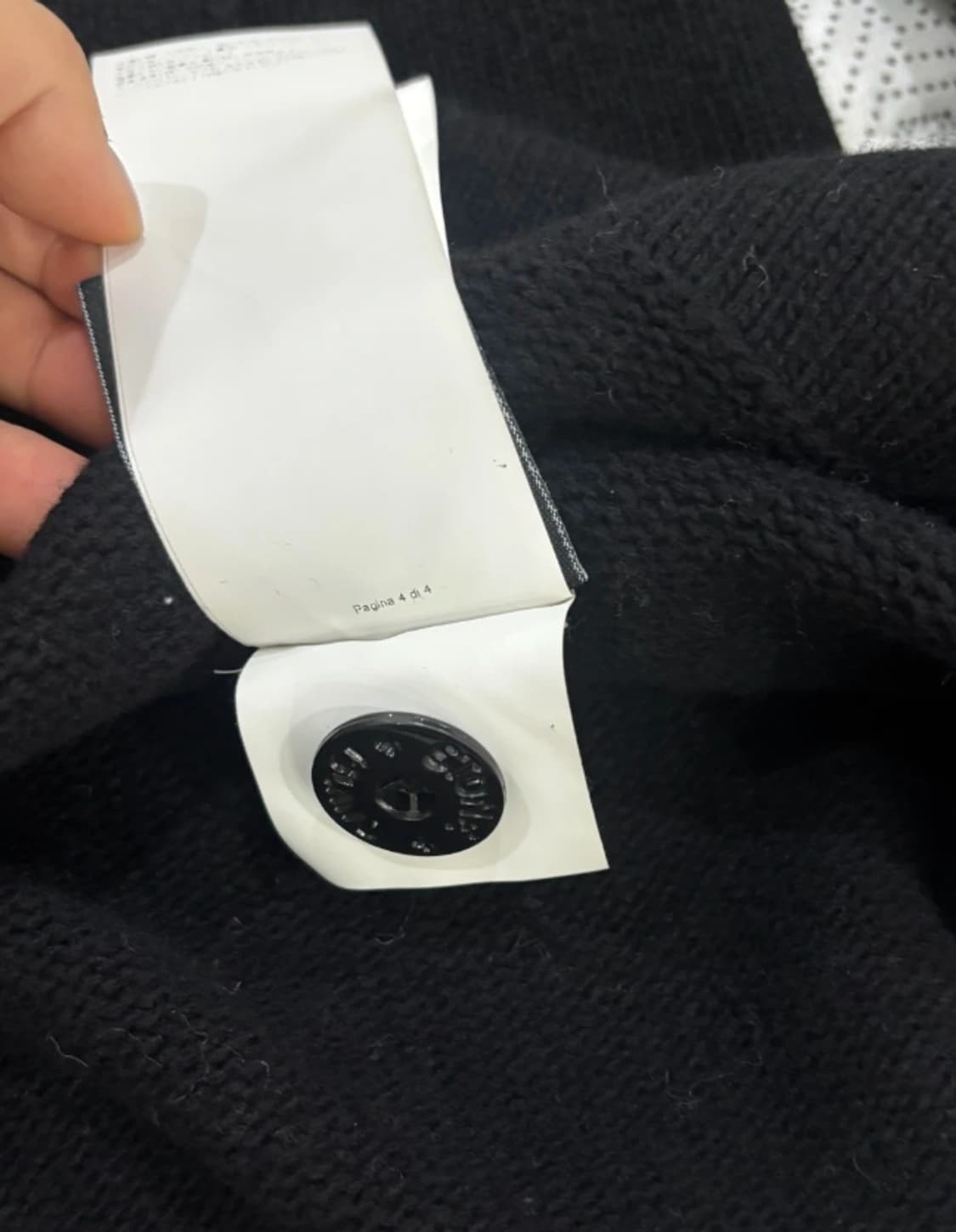 정품 스톤아일랜드 블랙 가디건 남90 여55반 상품이미지8