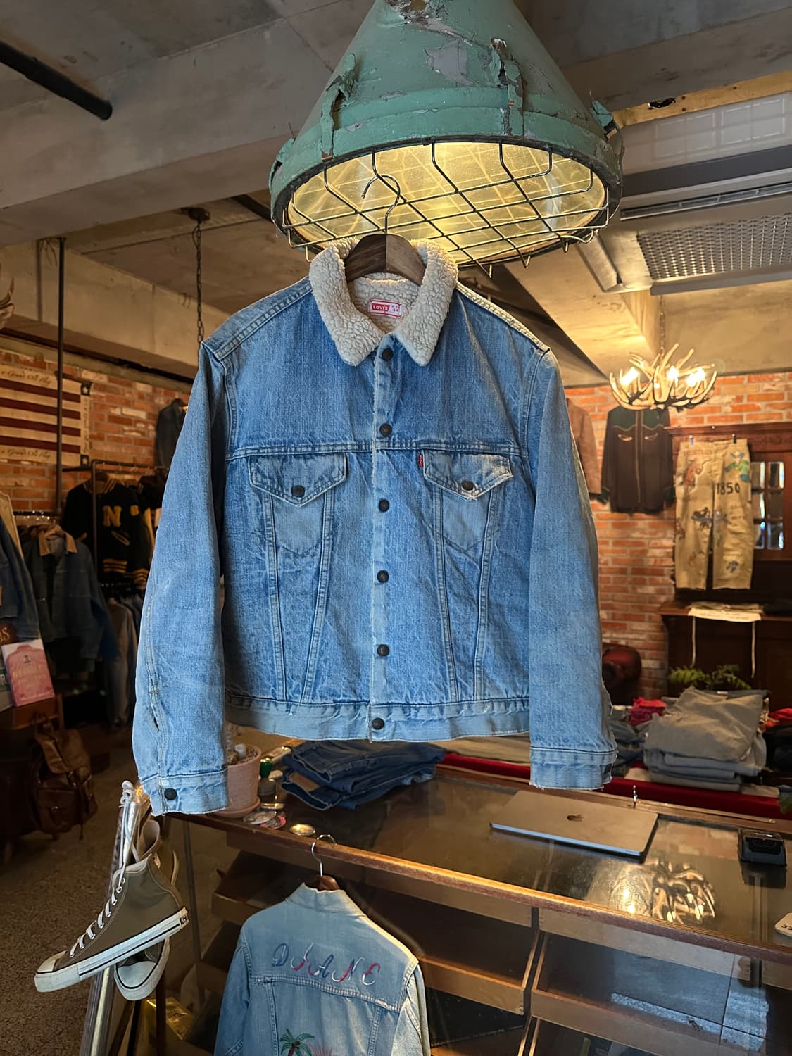 70s USA 빈티지 리바이스 3세대 셰르파 데님 자켓 상품이미지1