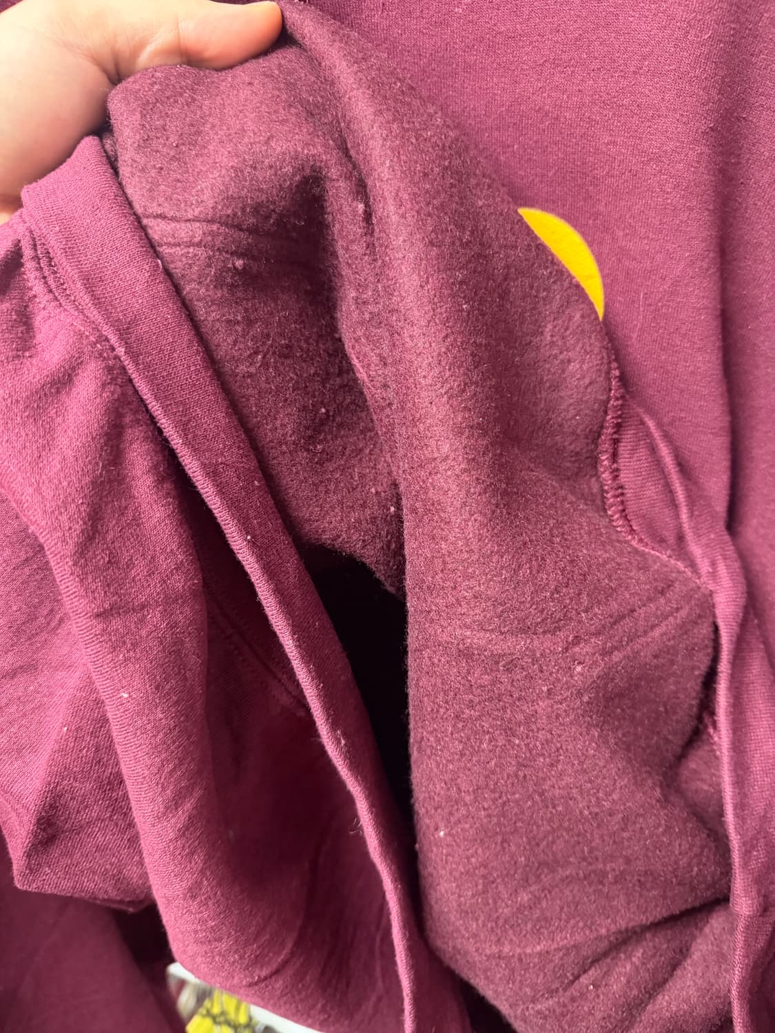 미국빈티지 길단 헤비 블렌드 기모 후드티 후디 버건디 상품이미지5