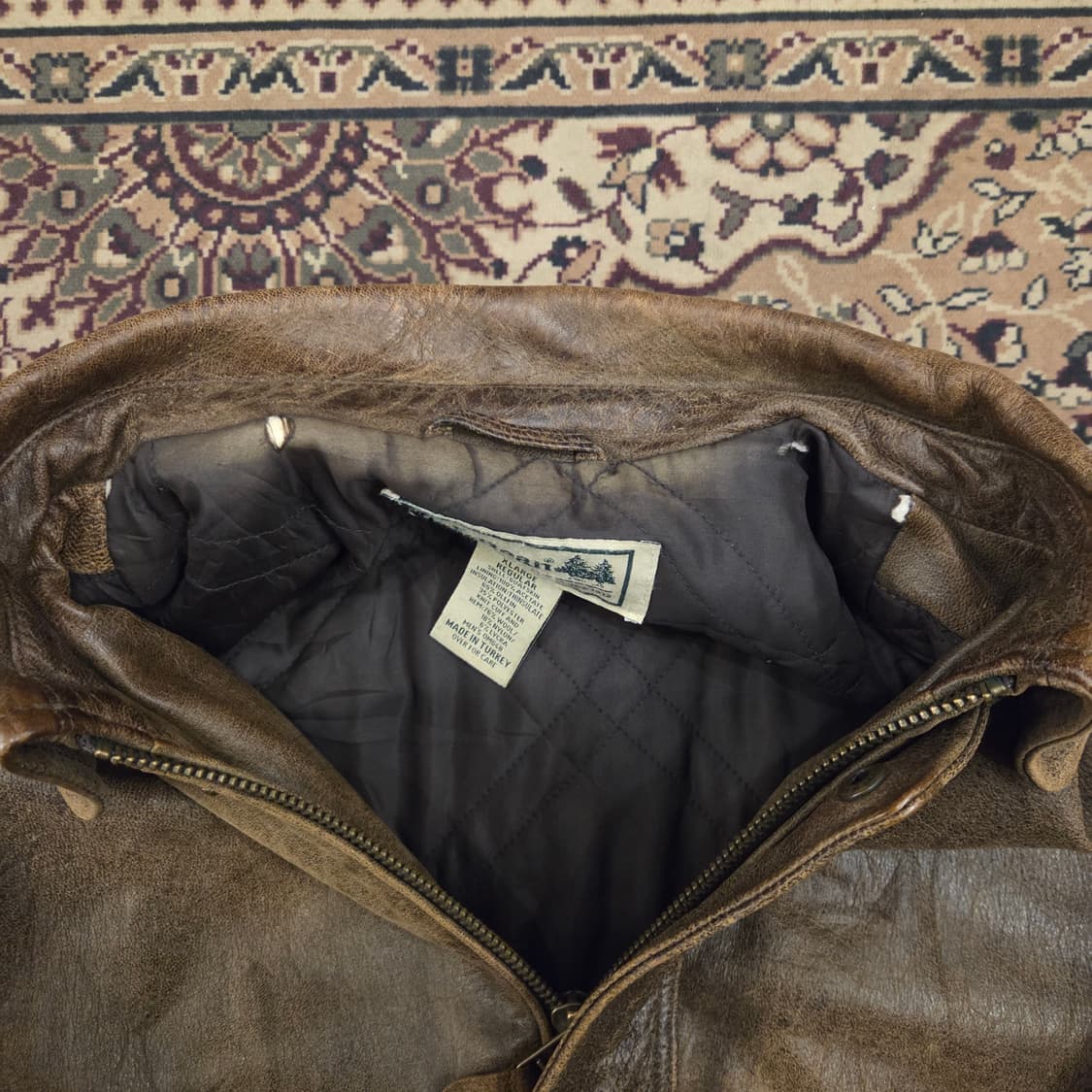 엘엘빈 a2 레더 자켓 xl 고트스킨 상품이미지8