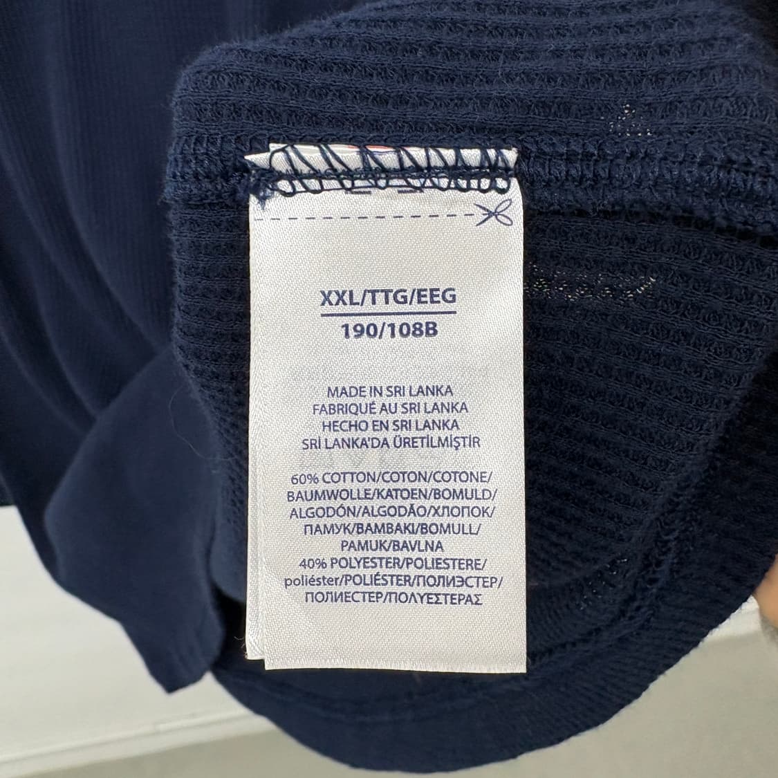 폴로 랄프로렌 네이비 롱슬리브 티셔츠 남성2XL 상품이미지5