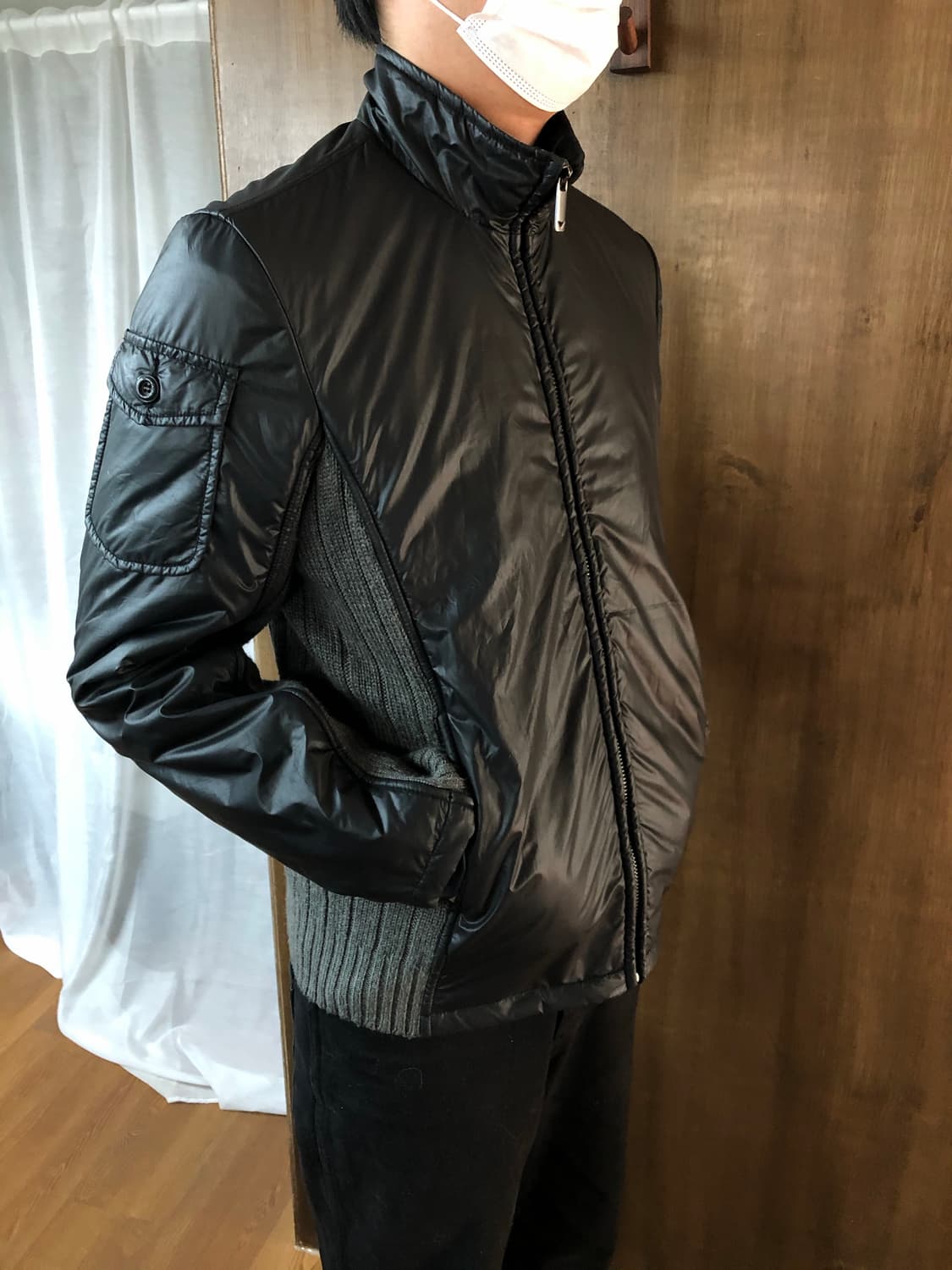 Emporio armani 니트 도킹 집업 자켓 XL 상품이미지10