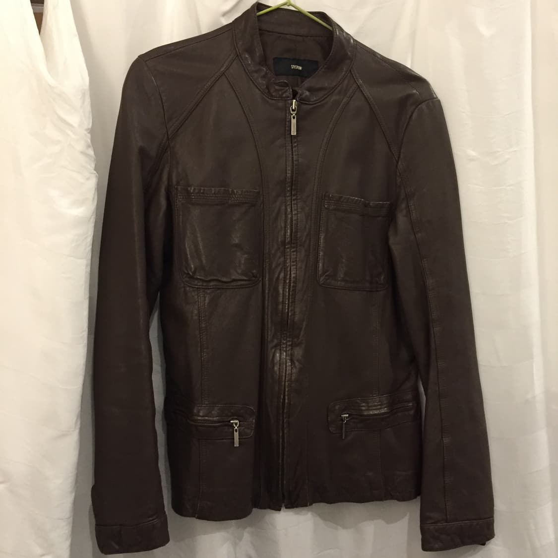 System 시스템 펑크 갸루 브라운 양가죽 자켓 상품이미지3