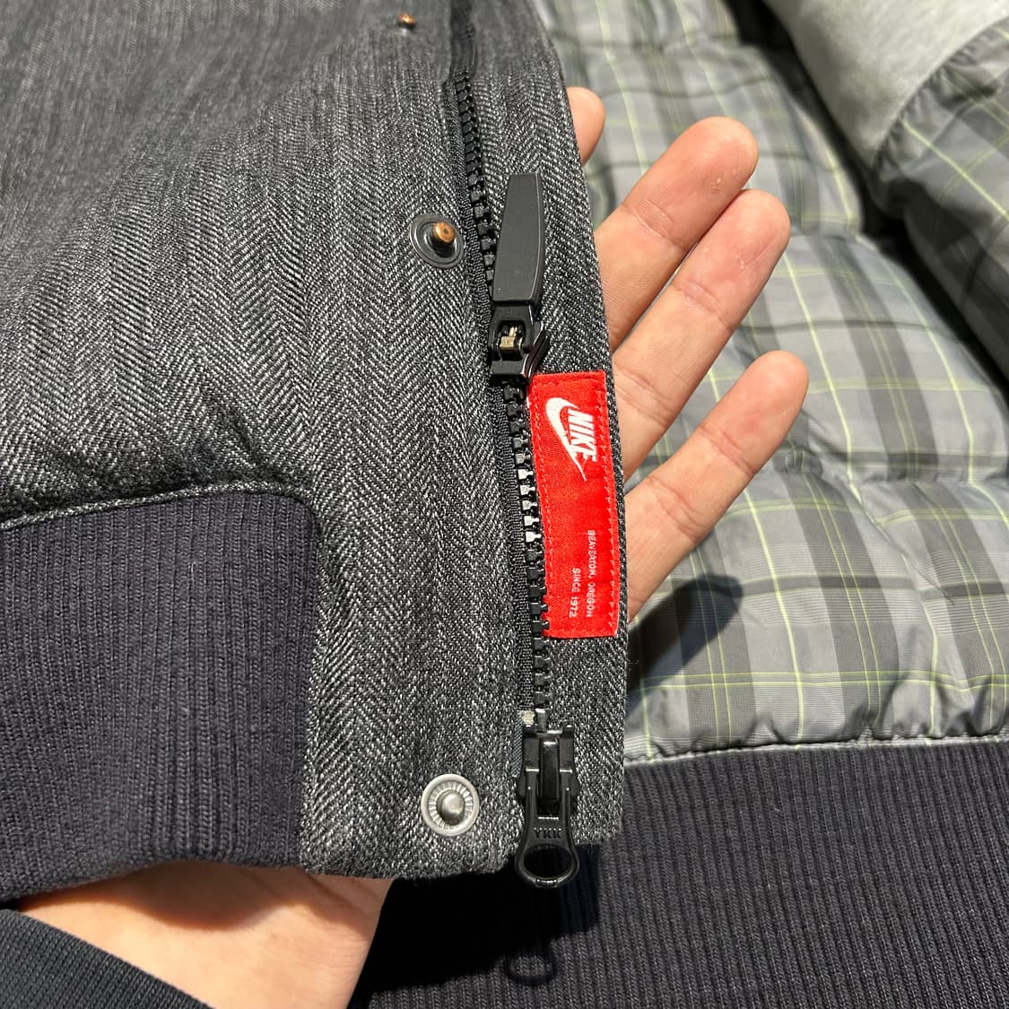 S) 나이키 550 구스다운 패딩 점퍼 모자 탈부착 상품이미지6