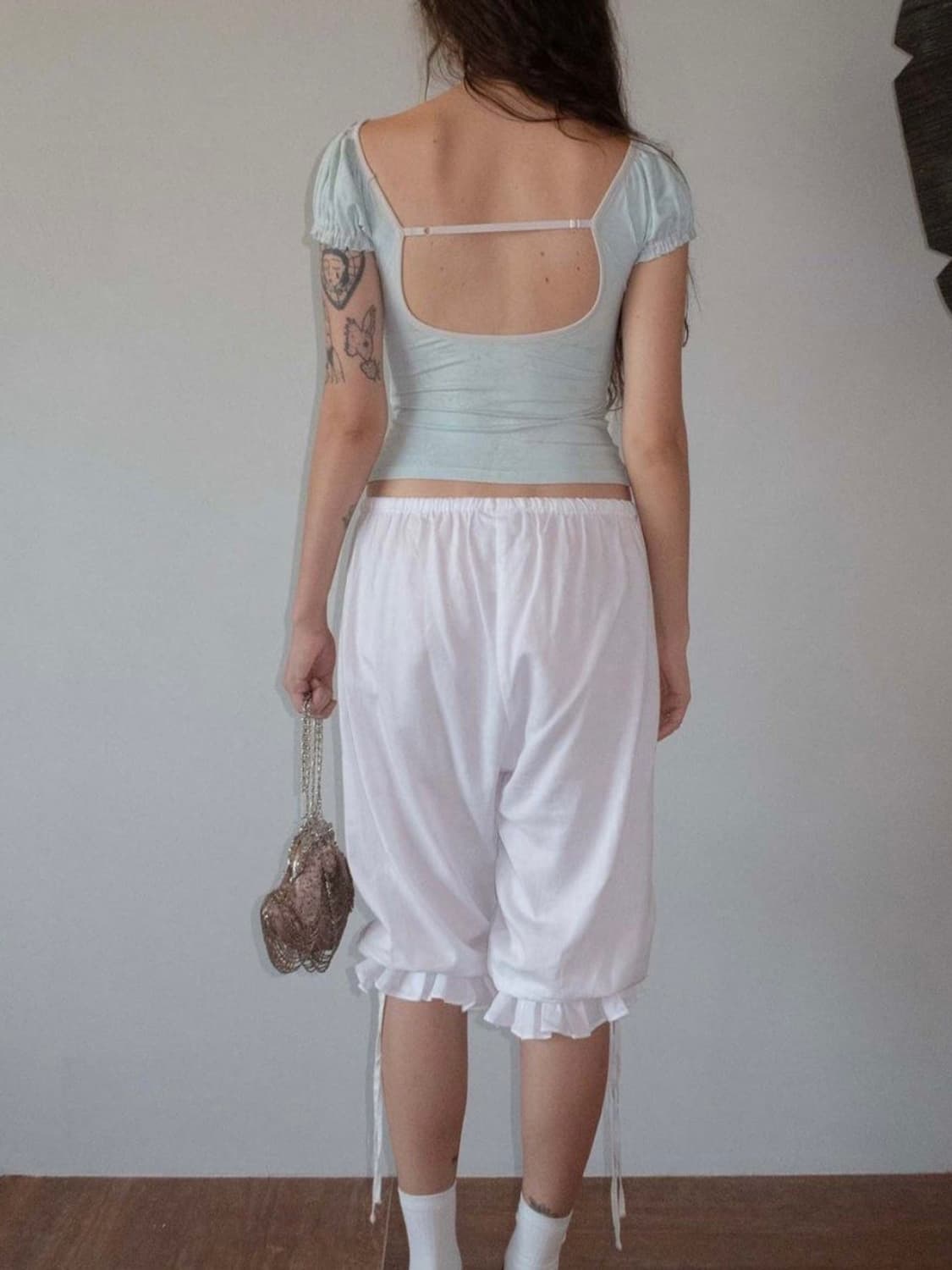 택포)Sculptor Scoop Back Tee Baby Blue 상품이미지6