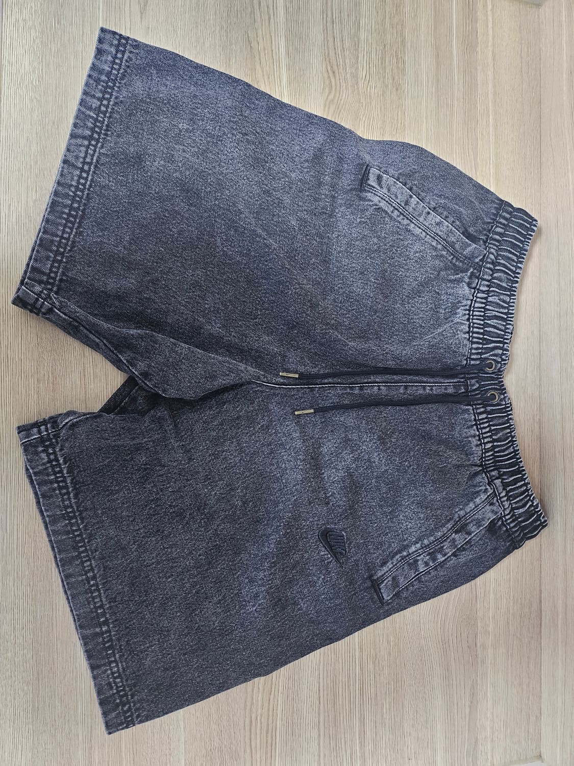 나이키 NSW 데님 워시드 쇼츠 블랙 상품이미지1