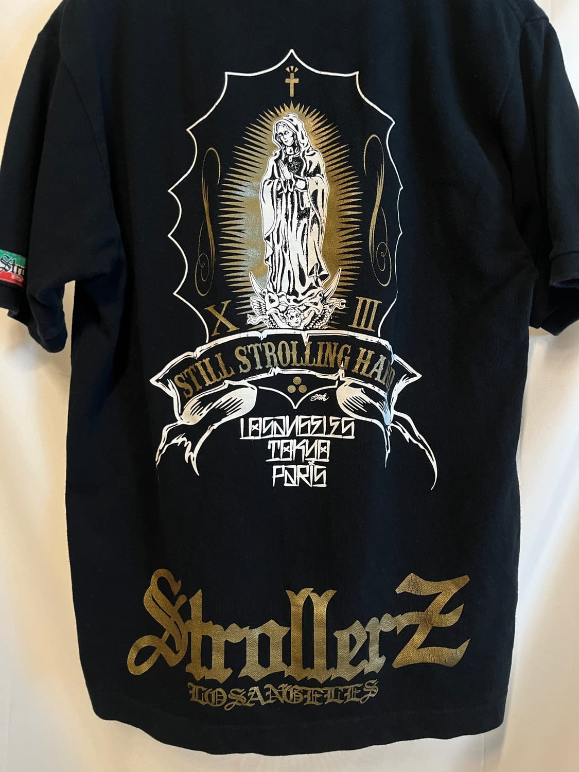 Sholler Z 로스엔젤레스 빈티지 성모마리아 PK 반팔 카라 티셔츠 상품이미지7