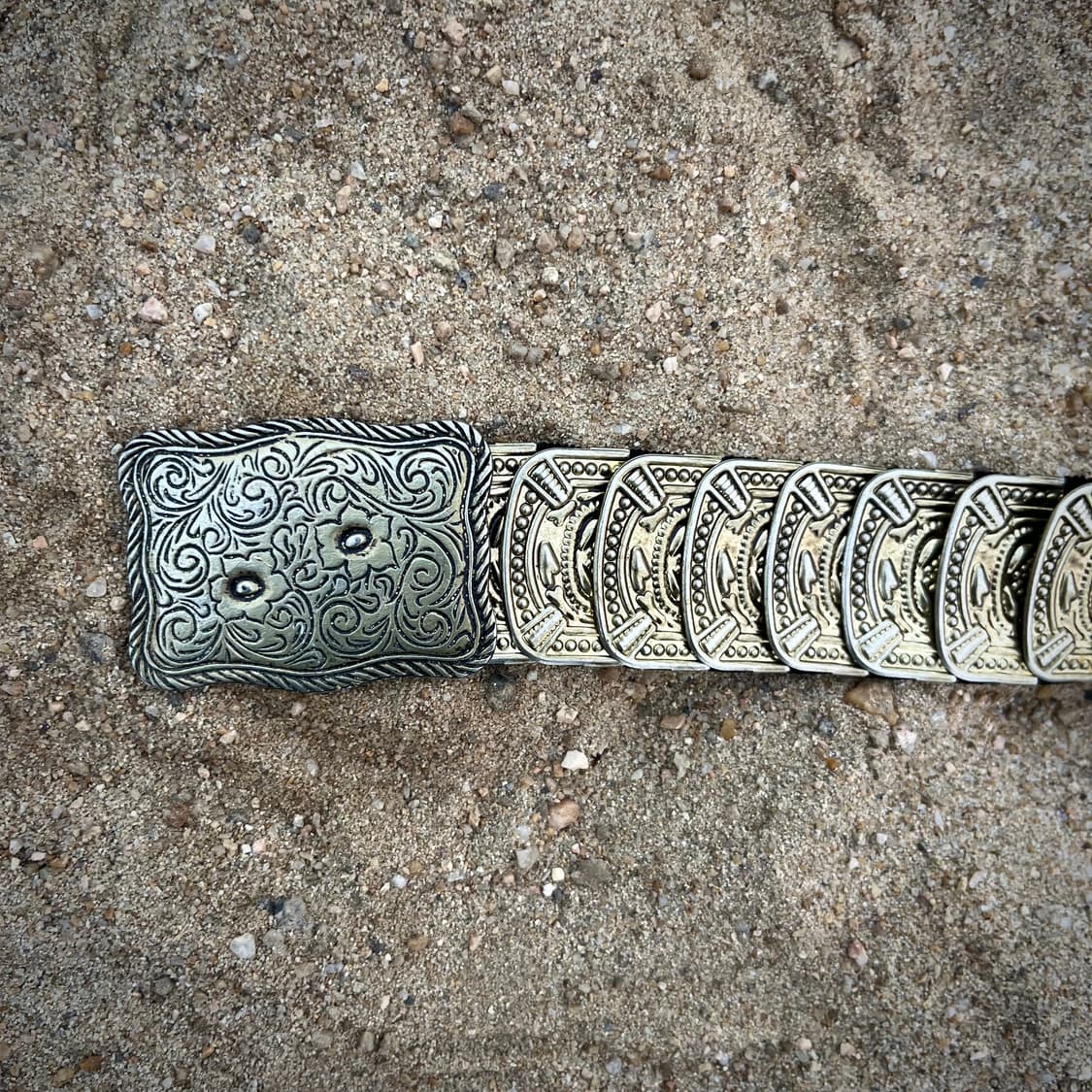 에스닉 메탈 플레이트 벨트 상품이미지3