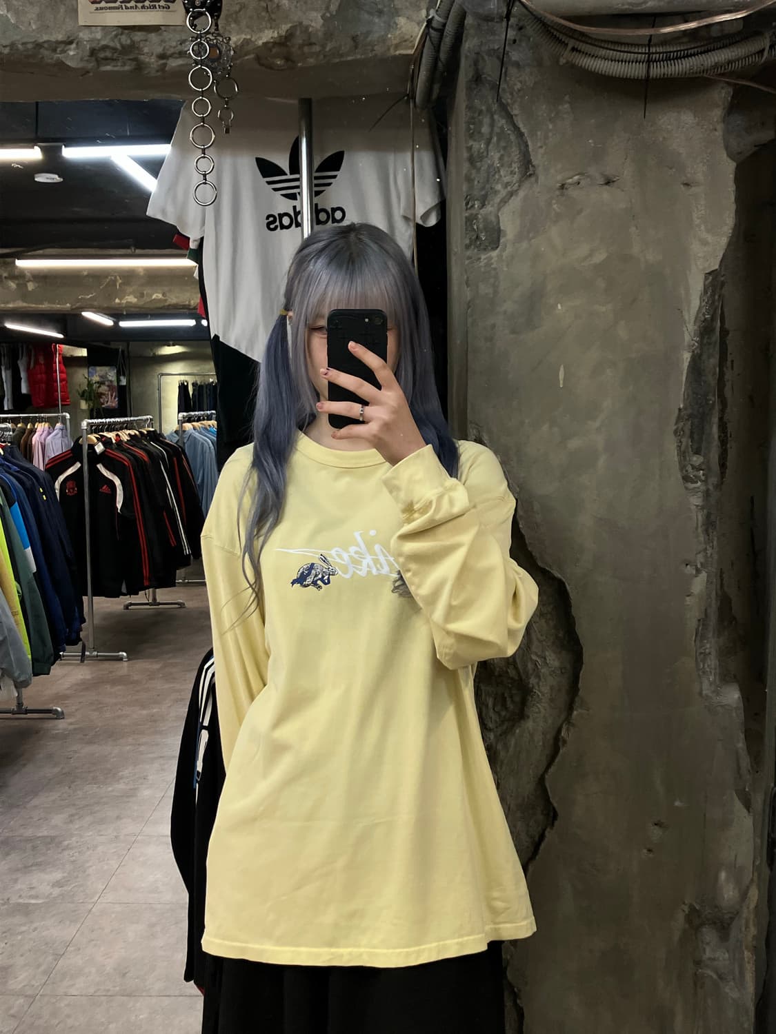 나이키 롱슬리브 티셔츠 옐로우 L #csz2423 상품이미지2