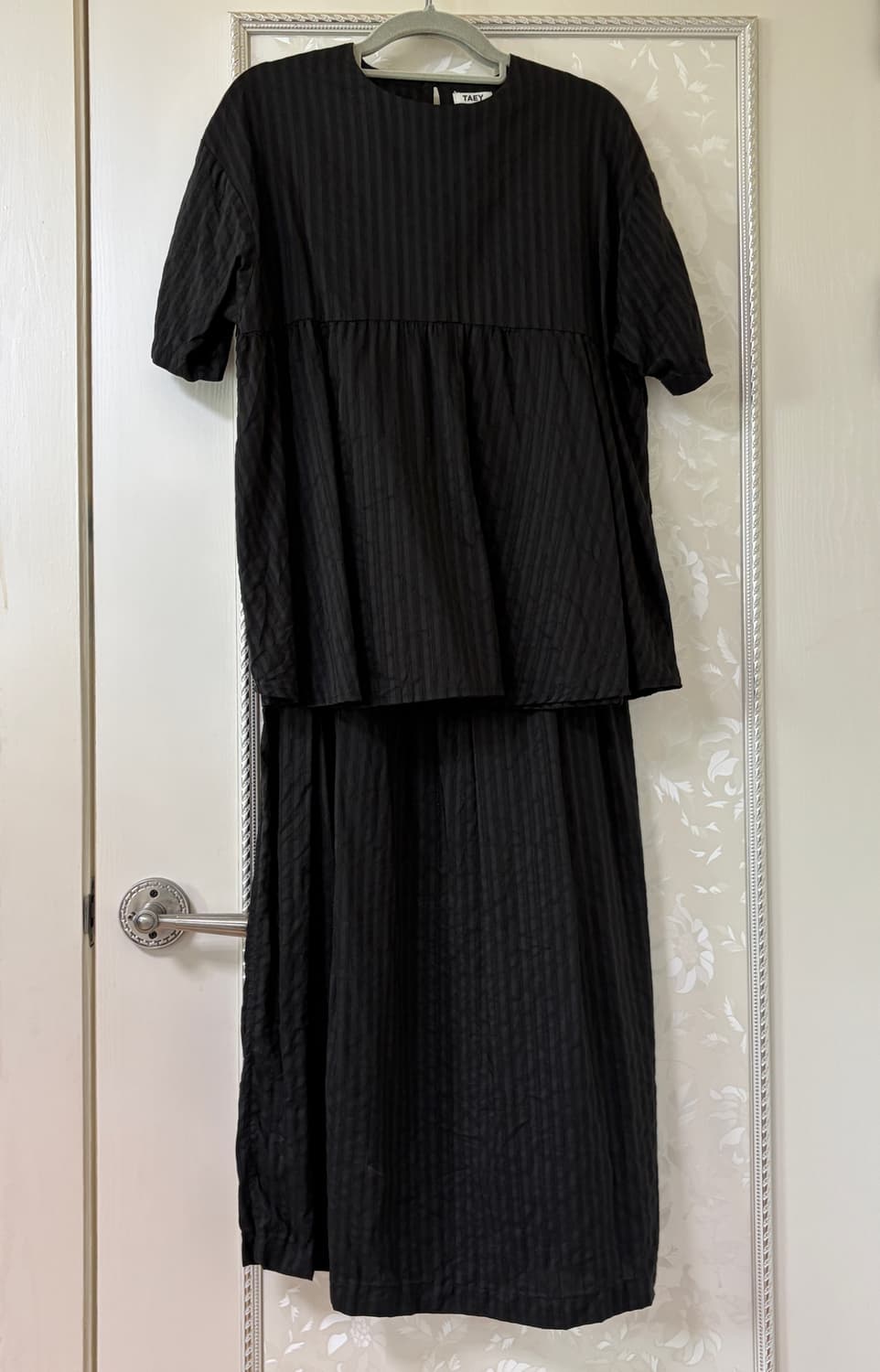 TAEY(태이) Shirring blouse/layered dress 상품이미지2