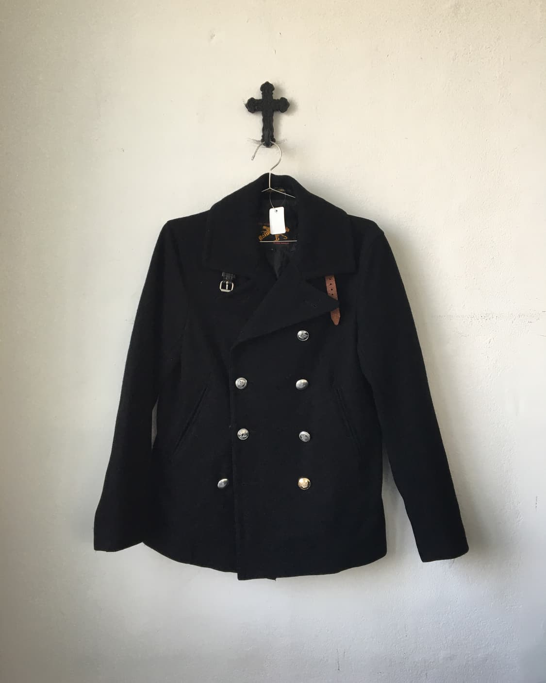 Double button woolen rider jacket 상품이미지2