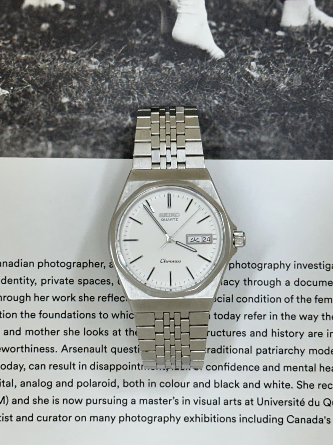 세이코 seiko chronos 쿼츠 시계 (데이/데이트) 상품이미지4