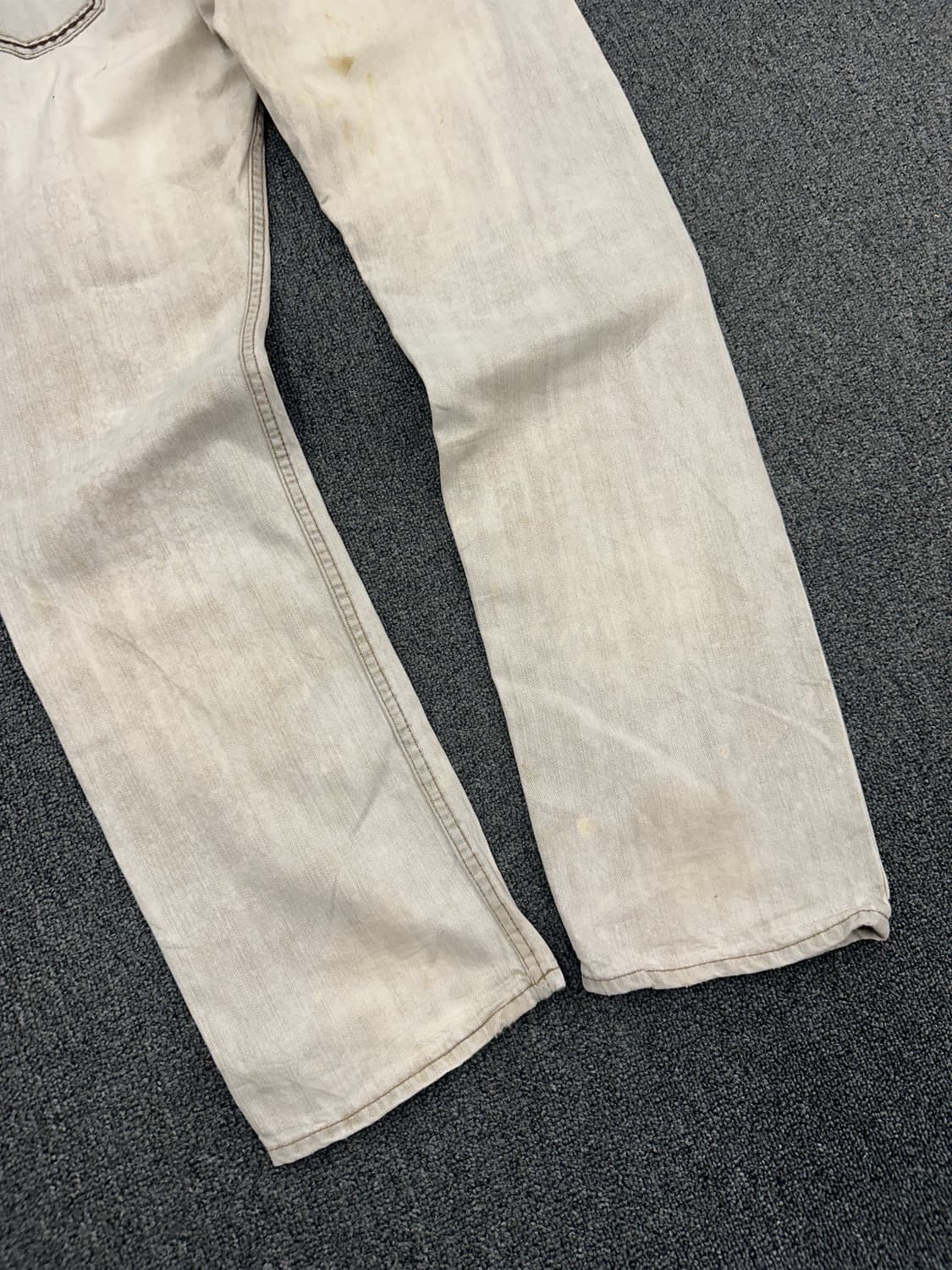 35) 재패니즈 빈티지 웨스턴 크림 데님팬츠 상품이미지3
