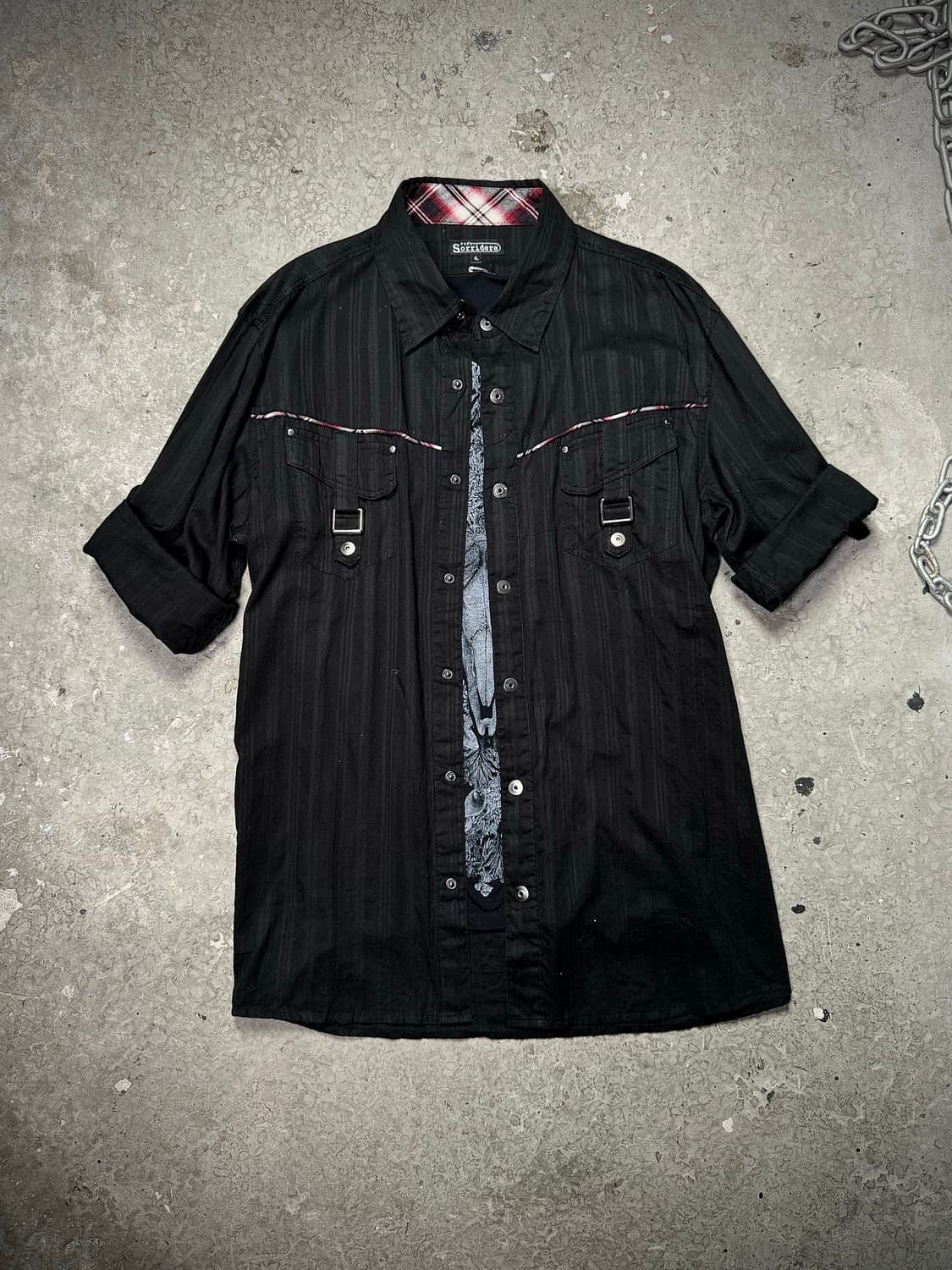 Stripe Western Buckle Shirt  상품이미지1