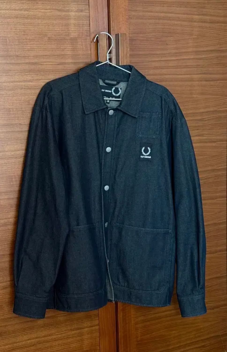 [38/XL]라프시몬스X프레드페리 데님 셔츠 자켓 상품이미지5