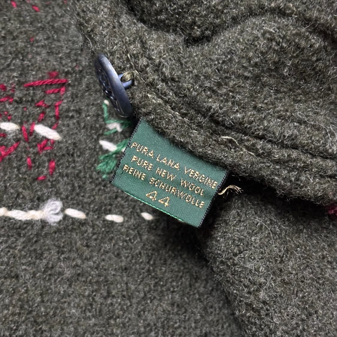 90s Blauenbock ITALY Boiled Wool Jacket 상품이미지9