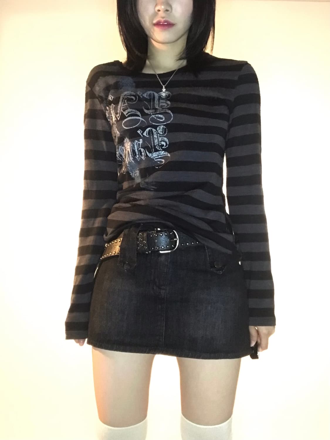 Y2k punk vintage T-shirt 상품이미지3