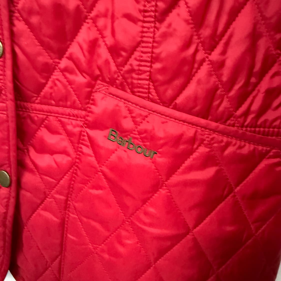 바버 레드 퀼팅 자켓 상품이미지3