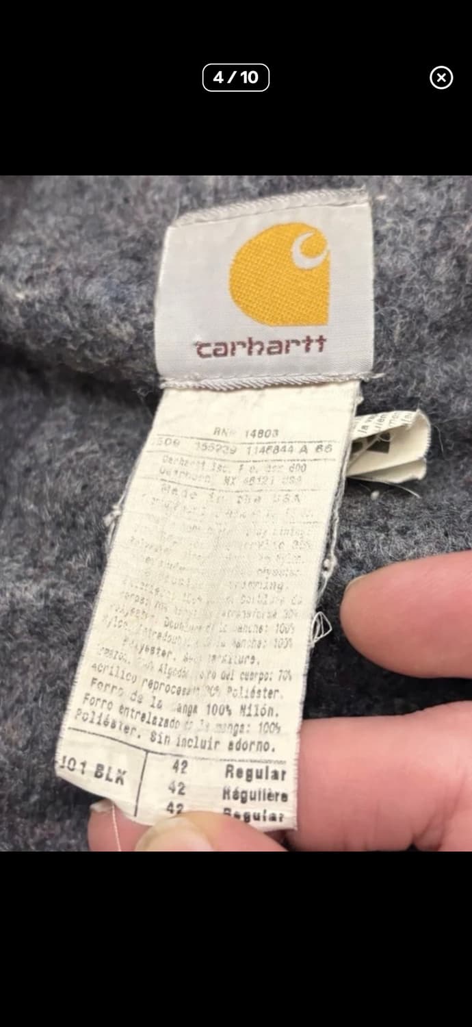 [42-R] 칼하트 J01 BLK 디트로이트 자켓 (M~L) 상품이미지4