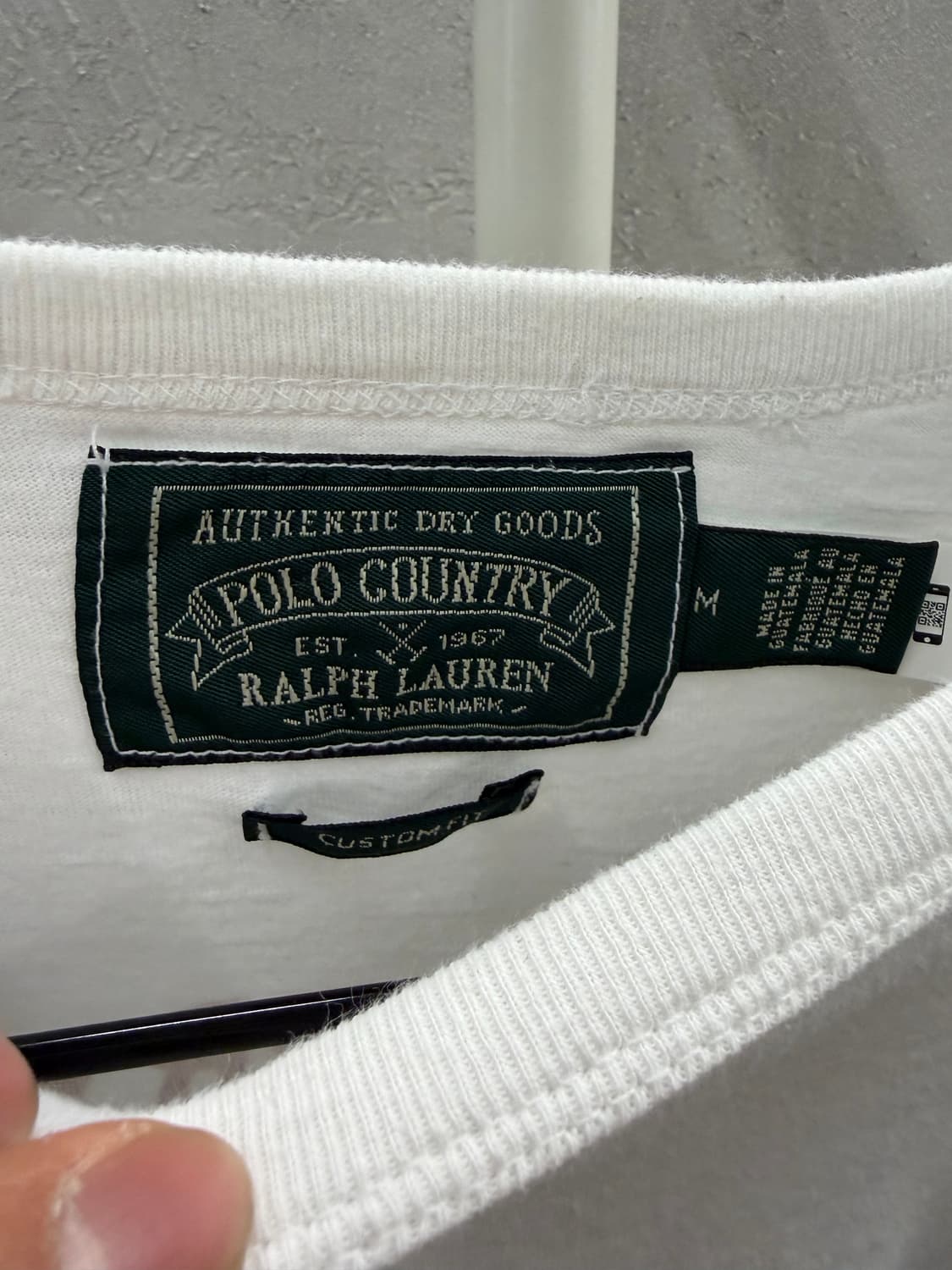 폴로 컨트리 랄프로렌 화이트 포켓 티셔츠 M 상품이미지3