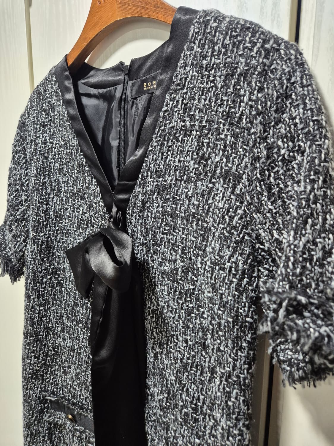 (세일)(새상품)VTG 트위드 리본 원피스 상품이미지6